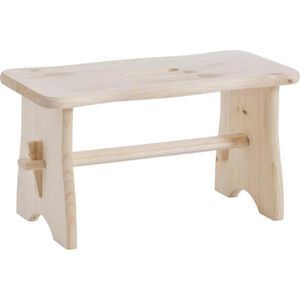 Zeller Fußbank 13130, Holz, 39 x 21 x 19cm, natur