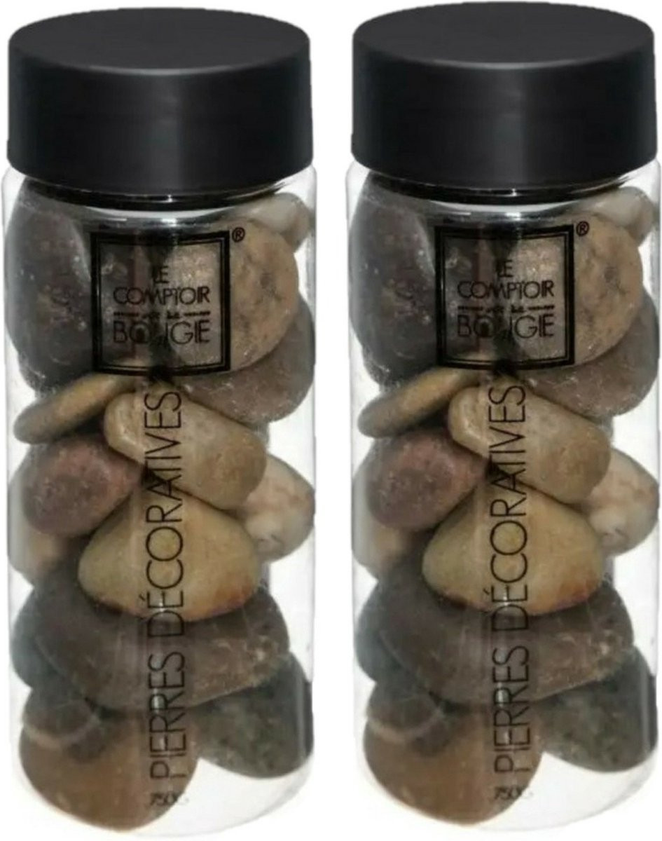 Atmosphera Decoratiestenen Bruin - 2x 750 gram - Voor Aquarium en Vazen
