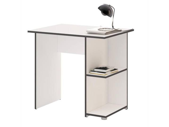 CARO-Möbel Schreibtisch Kuba, Weiß, Grau, Mode, 82x76x60 cm, Babymöbel & Kindermöbel, Kinderzimmer & Jugendzimmer, Kinderschreibtische
