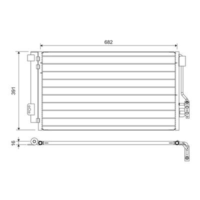 VALEO Kondensator, Klimaanlage 817842 für Mercedes
