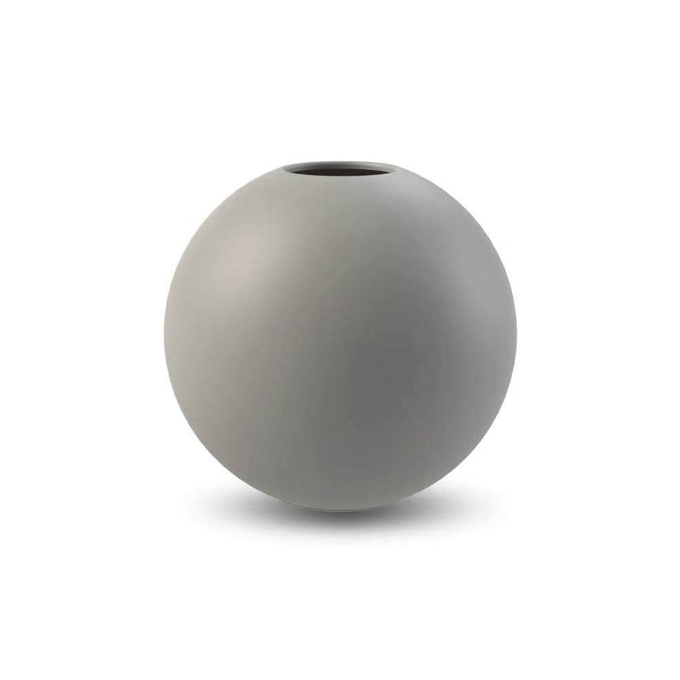 Cooee Design Ball vaas grijs 10 cm