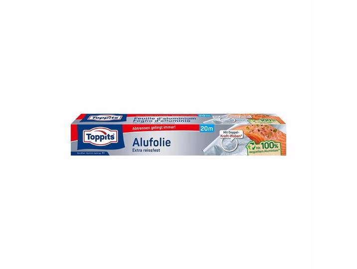Toppits Alufolie – Gastro Küchengeräte Zubehör – silber