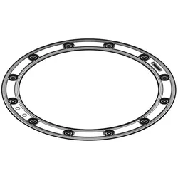 Geberit Flanschdichtung Pluvia Dachw-Einl. 242612001 25 L mit Flansch für Kunststoff-Folien