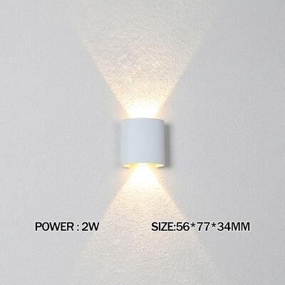 Uplift Essentials LED Wall Light Outdoor Waterproof Modern Indoor Lamp natural White 4000k 2w White