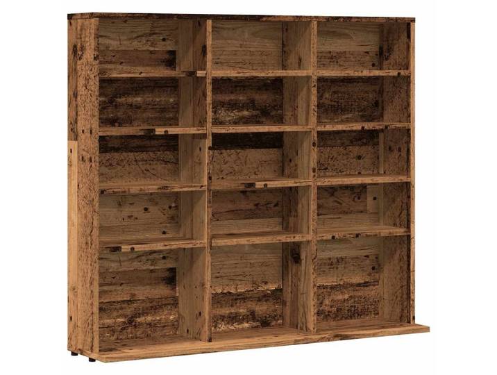 vidaXL CD-Regal CD-Regal Altholz-Optik 100x23x89,5 cm Holzwerkstoff, 1-tlg.