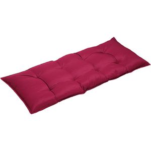 Deuba Auflage 108023, aus Polyester, für Gartenbänke, 110 x 45 cm, dunkelrot