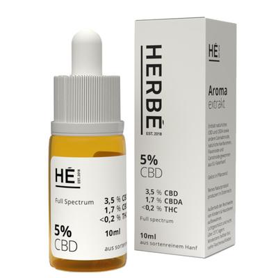 Herbe CBD 5% Aromaextrakt 10 ml Öl