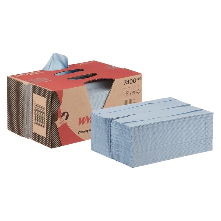 Wypall Putztuch L20 7400 L420xB330ca. mm blau 2-lagig (280 Stk.) (7400)