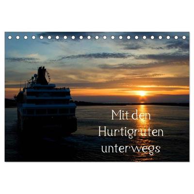 Mit den Hurtigruten unterwegs (Tischkalender 2026 DIN A5 quer), CALVENDO Monatskalender