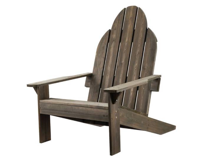Wiltec Chaise Adirondack 89 x 72 x 92 5 cm en pin certifié FSC chaise de jardin pour extérieur et intérieur fauteuil de jardin rés