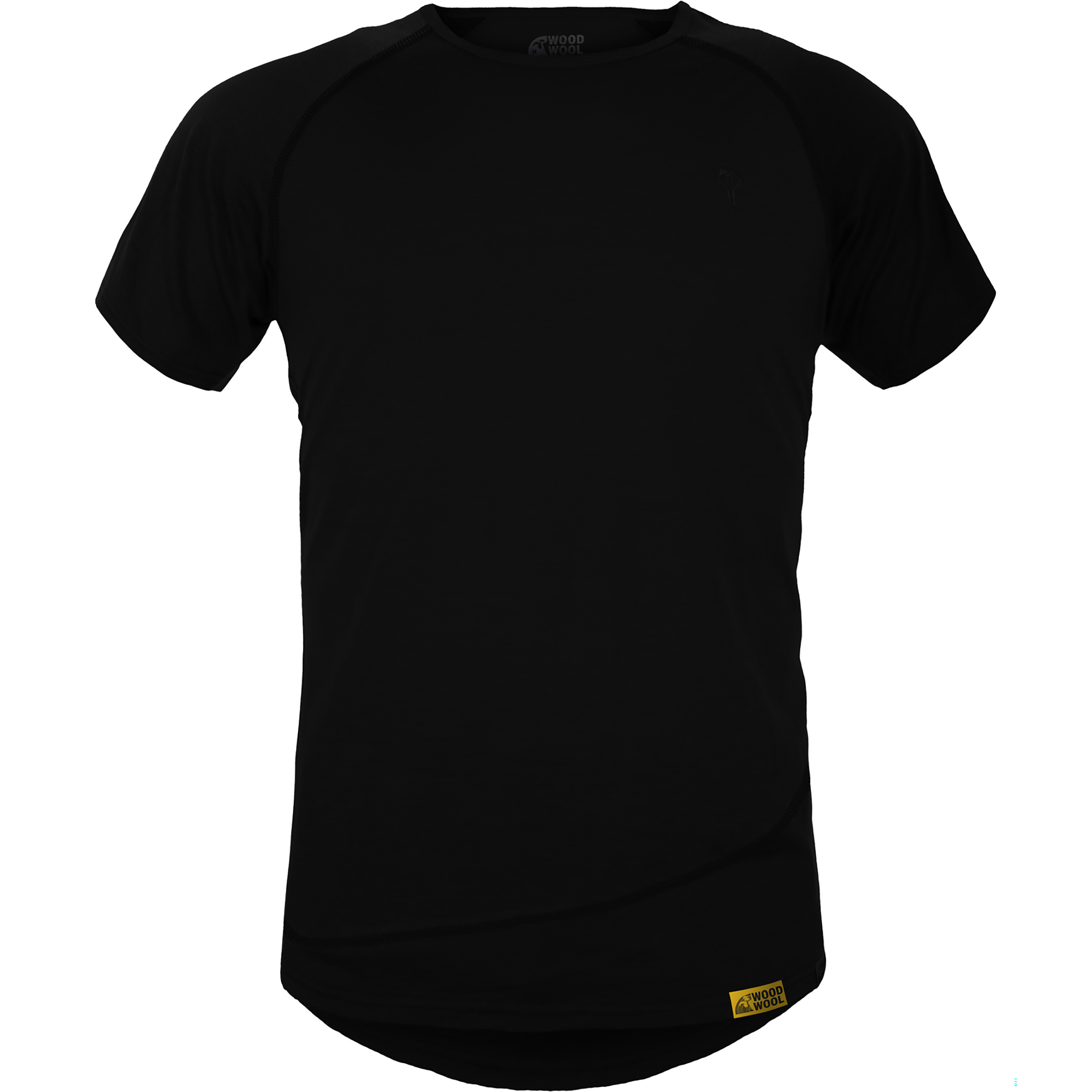Grüezi Bag Mr. Pike WoodWool Herren T-Shirts schwarz Größe M Trekking Hautfreundlich Merinowolle | Lyocell (Tencel)