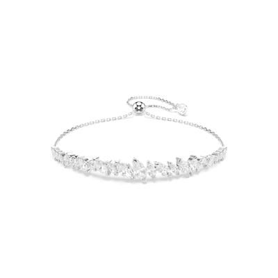 Armkette SWAROVSKI "Schmuck Geschenk MESMERA Armband", silber (metallfarben, kristallweiß, kristallweiß), Armbänder, Damen, Metall, Armkette, mit Swarovski Kristall, Zirkonia (synth.)