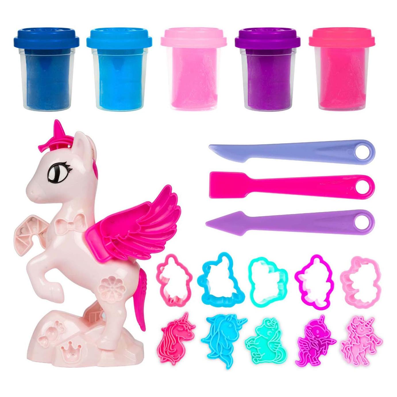Toi-Toys Sculptidough Knete-Set Einhorn, 5-teilig. (72482570)