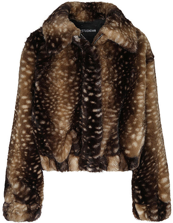 STUDIO AR Jacke in Felloptik LUCY  braun   34 34