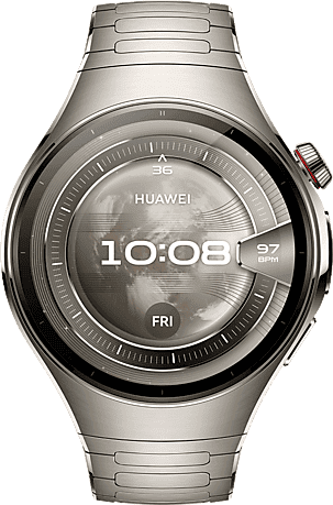 REACONDICIONADO Seminuevo Excelente Smartwatch - Huawei Watch 5, 46mm, 32 GB, NFC, Llamadas celulares eSIM, Titanio