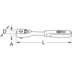 KS Tools ULTIMATE 920.3800 Umschaltratsche 3/8