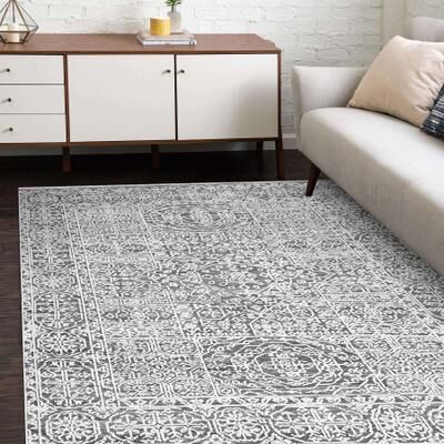 Overton Handmade Modern Contemporary Floral Area Rug