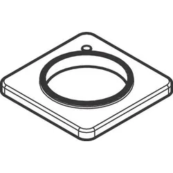 Hansgrohe Vernis Rosette eckig chrom 93954000