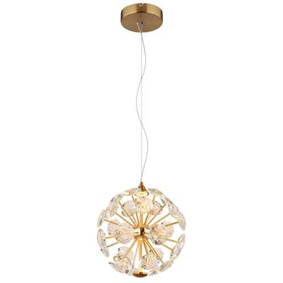 GLOBO LIGHTING LED Pendelleuchte "VIRINA", gold (goldfarben), 1 Stk., Leuchten, Hängelampe/Hängeleuchte/Wohnzimmer/Esstisch/elegant, LED Pendelleuchte