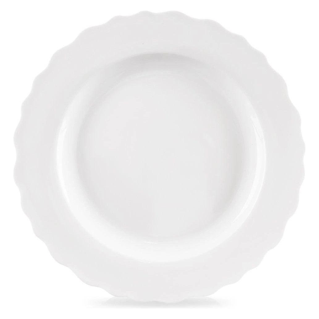 Orion Talerz Obiadowy Płytki Porcelanowy MONA 24,5 cm Falowany Rant (24.50 cm) (64821673)