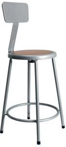 Hampden Furnishings Felix Collection Steel Stool with Backrest, AssemblyReady