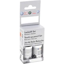 Volkswagen / Audi Lackstift-Set Reflexsilber-metallic (9 ml Lack / 9 ml Klarlack