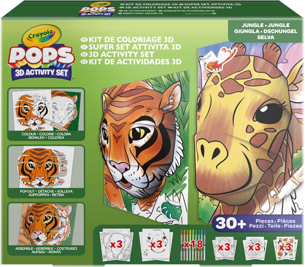 Crayola Set de actividades Super Set Color Pops 3D Jungle .