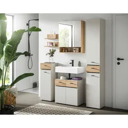 Badezimmer Aqua Eichefarben/Kaschmir 5-teilig