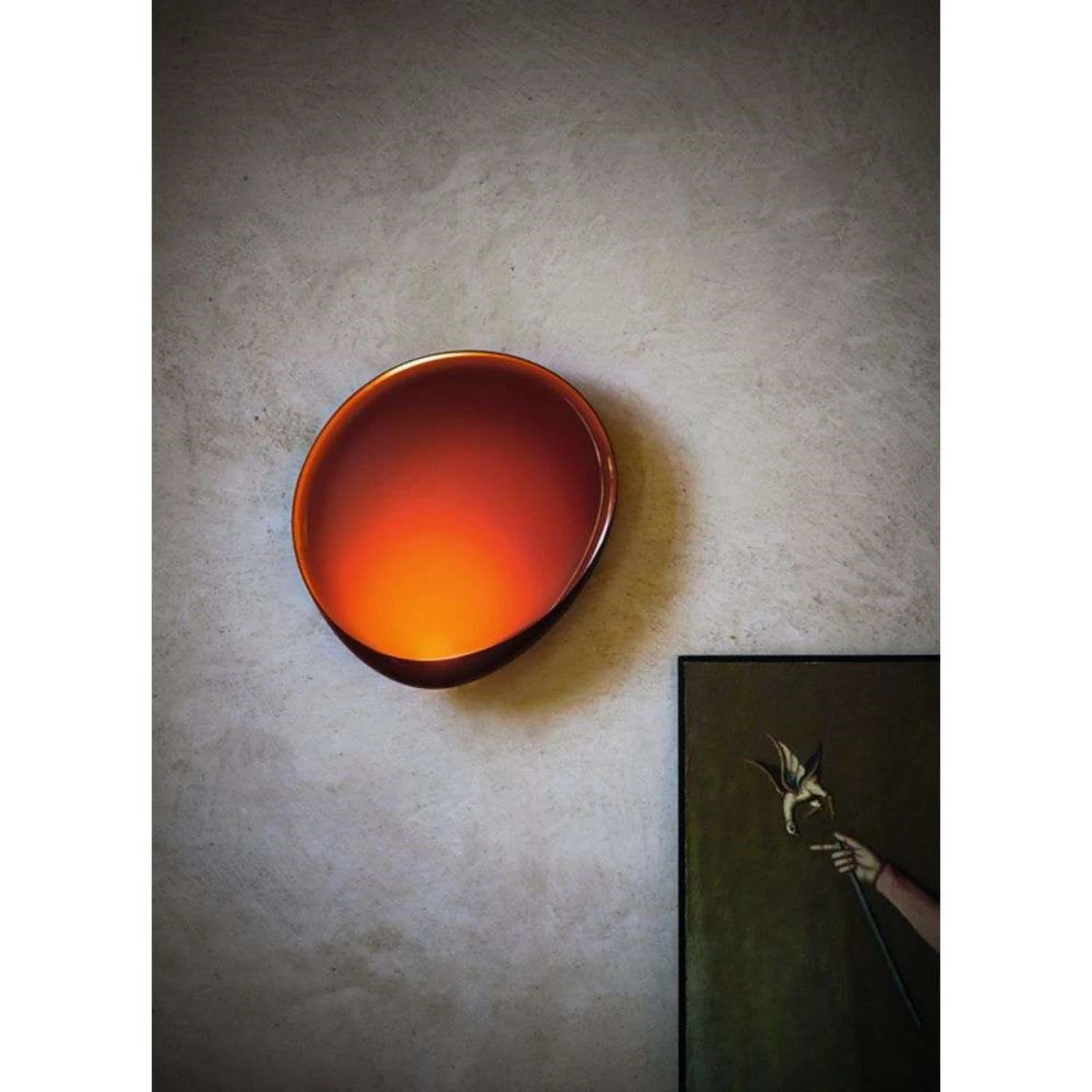 Foscarini Lake Wandlamp Rood - Kunststof