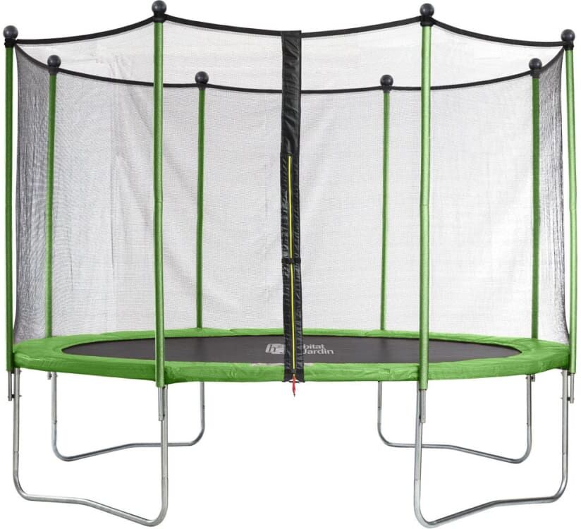 Habitat & Jardin Trampoline en vert 425 x 425 x 260 cm Vert 425x260x425cm