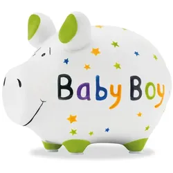 Spardose Baby Boy 12,5 x 9 cm Keramik Weiß