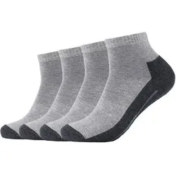CAMANO Herren Socken Online pro tex function Quarter 4p, Größe 39-42 in Grau Grau