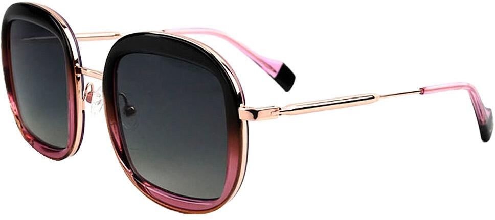 Binocle Eyewear  - Selena Shiny Pink Gold Brown Purple Gradient Grey Polarized - Lunettes de soleil