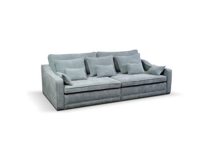 Mid.you Bigsofa, Grün, Textil, Füllung: Schaumstoffflocken,Schaumstoffflocken,Schaumstoffflocken, 276x71-92x137 cm, Stoffauswahl, Wohnzimmer, Sofas & Couches, Bigsofa