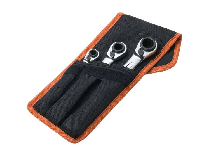 Bahco S4RM/3T Knarren-Ring-Maulschlüssel-Satz 3teilig (S4RM/3T)