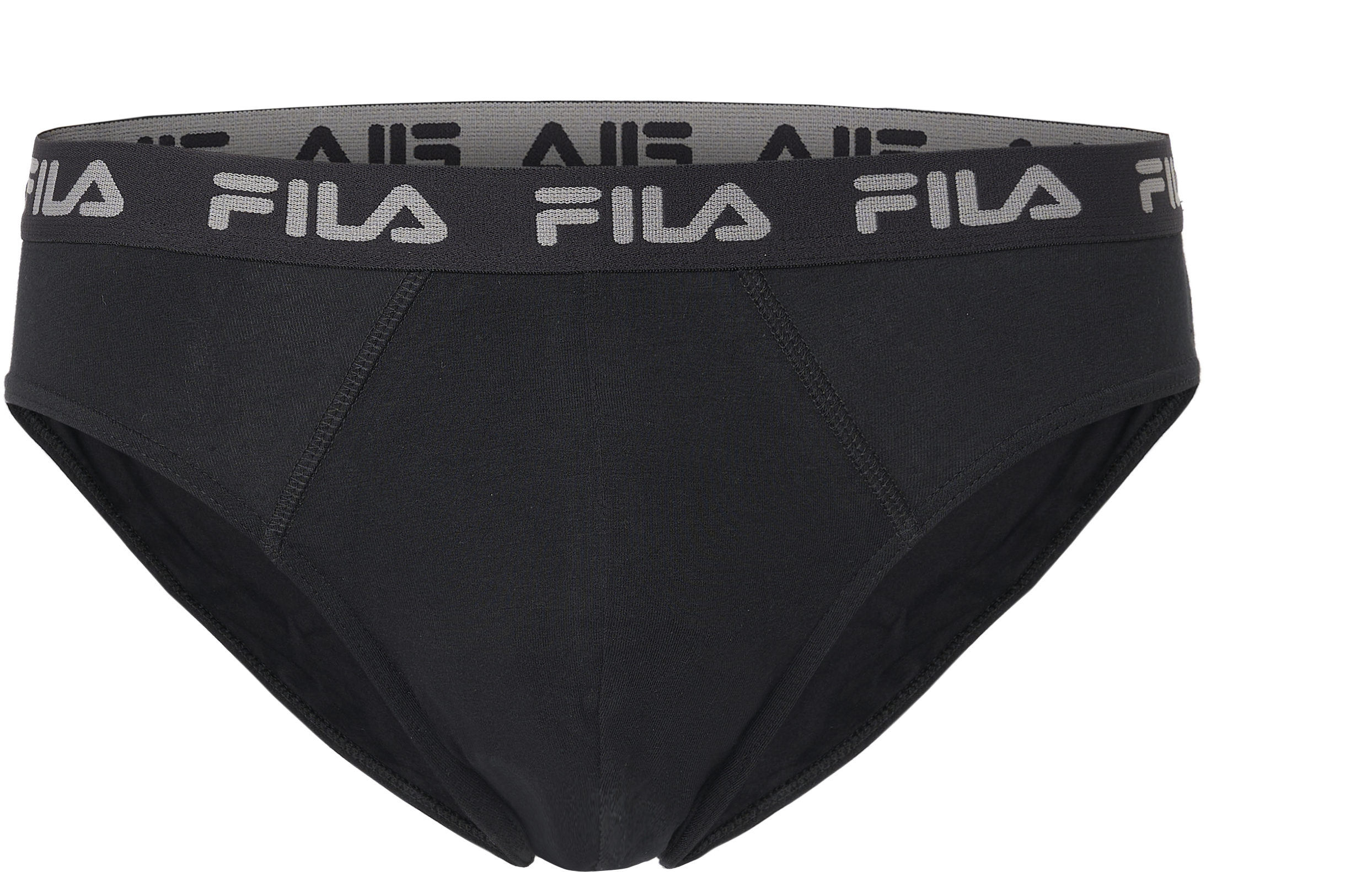 Slip FILA "MAN BRIEF", Herren, Gr. M, schwarz, Obermaterial: 95% Baumwolle, 5% Elasthan, unifarben, körpernah, Unterhosen Slip, mit feuchtigkeitsableitender Technologie schwarz M