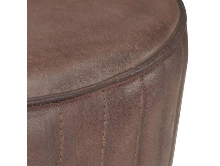 Promotion de Noël  Tabouret de bar - SARAZYJ - Chaise haute - Marron Cuir véritable FR623