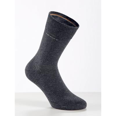 Socken CAMANO, Damen, Gr. 135, grau (anthrazit), 80% Baumwolle, 17% Polyamid, 3% Elasthan, Socken Socken