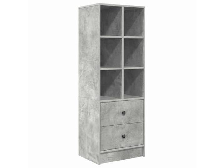 Makastle Highboard mit Schubladen für Wohnzimmer, 45,5 x 34 x 127 cm, Beton Grau, Holzwerkstoff, Reichlich Stauraum