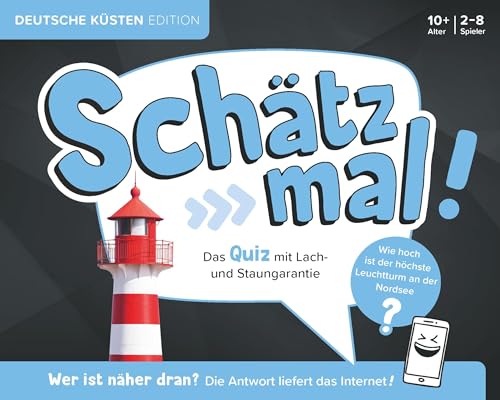 Schätz mal! Deutsche Küsten Edition: Das Quiz mit Lach- und Staungarantie I Ab 10 Jahre I 2-8 Spieler I Spiele-Block - Preis vom 15.10.2026 23:06:25 h