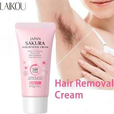 Uplifted Finds LAIKOU Hair Removal Cream For Intimate Areas Painless Hair Remover Growth Inhibitor 50g 1 Pc