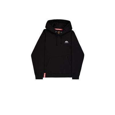 Hoodie ALPHA INDUSTRIES "Basic SL Hoodie", Herren, Gr. 3XL, schwarz, Obermaterial: 80% Baumwolle, 20% Polyester, regular fit, Sweatshirts Hoodie