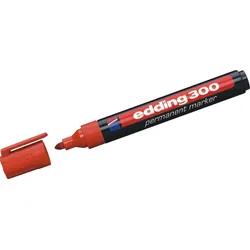 Permanentmarker edding 300 rot Packung mit 10 Stück