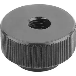 RÄNDELMUTTER MIT SCHNELLSPANNFUNKTION M04, D1=16, H=12, VERGÜTUNGSSTAHL BRÜNIERT