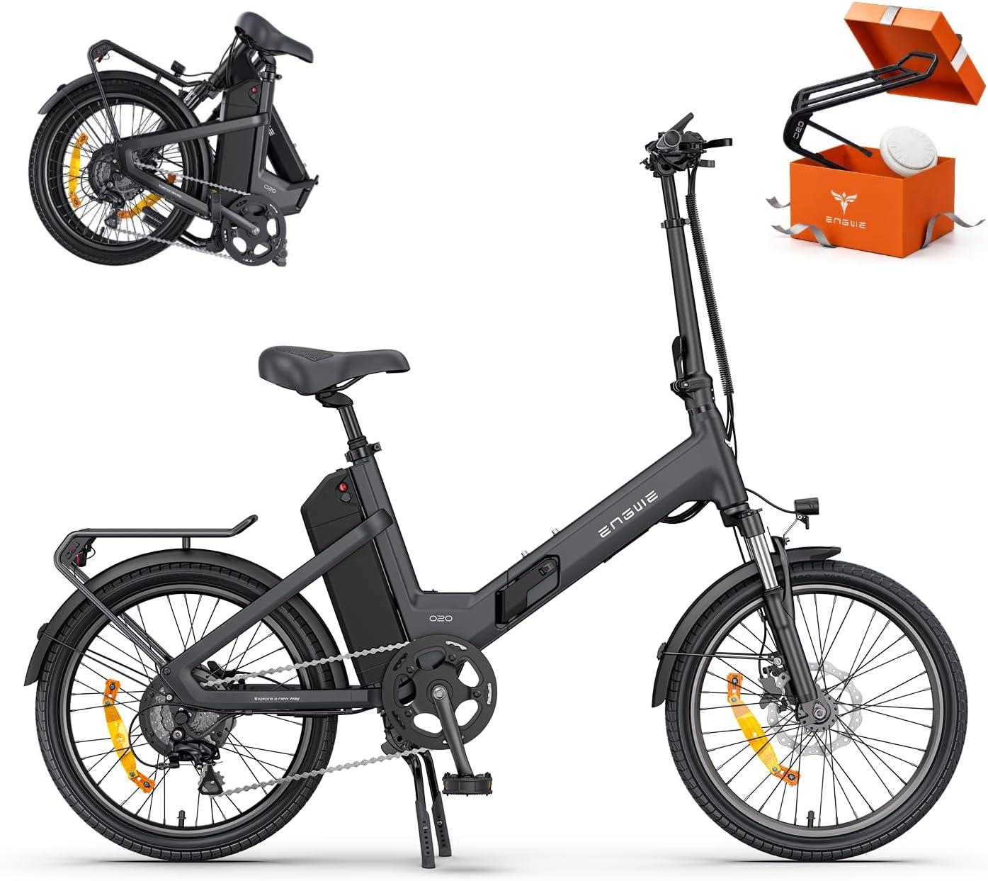 ENGWE O20 Boost E-Bike, Faltrad E-Bike, Kompakt-Elektrofahrrad, 250-W-Motor, 75-Nm-Motor, 3,5 Stunden Ladezeit, 15 Ah, 48 V