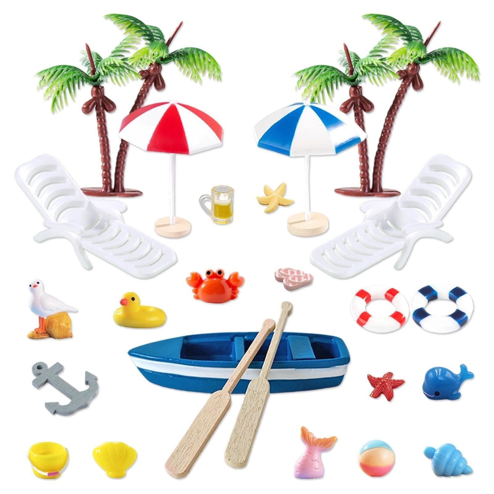 Miniatuur Strandlandschap Decoratie voor op Tafel met Accessoires