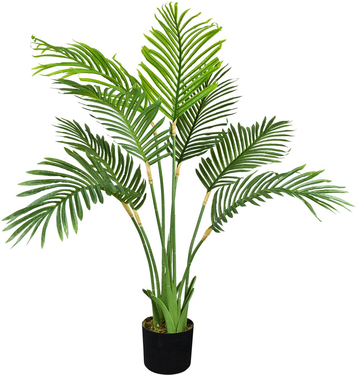 Decovego Grote kunstpalm Arecapalm met pot, 100 cm hoog