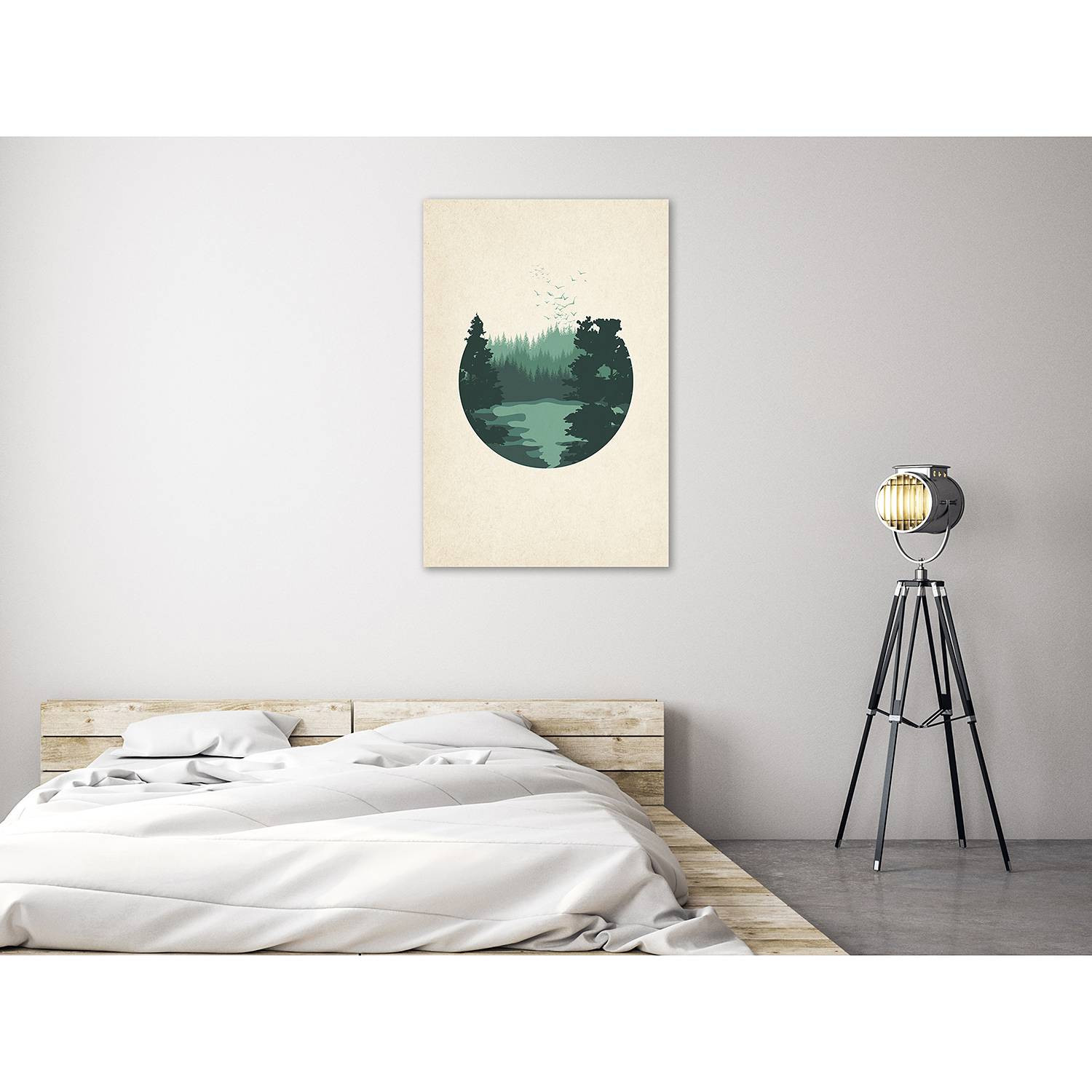 home24 View of the Hills wanddecoratie beige 40 x 60 cm