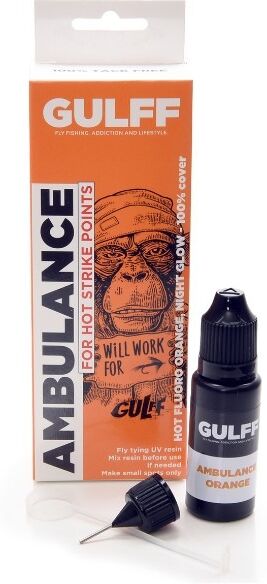 Gulff Uv Resin - Ambulance Orange 15ml