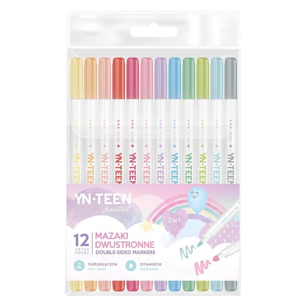Teka Doppelseitige Pastellmarker, 12 YNT-Farben (12x) (47994749)